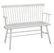 Jerimiah Spindleback White Bench - 4185-BENCH-WH - Vega Furniture