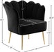 Jester Black Velvet Accent Chair - 516Black - Vega Furniture