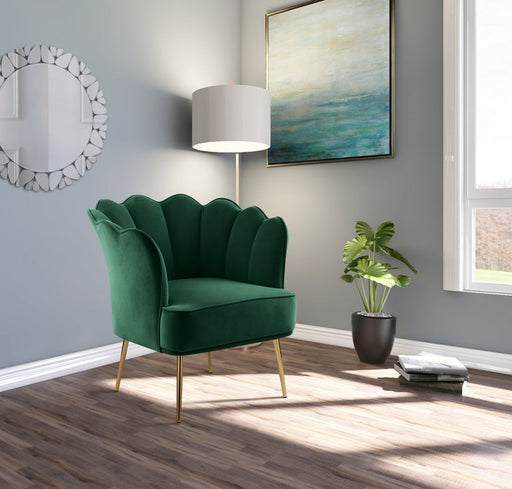 Jester Green Velvet Accent Chair - 516Green - Vega Furniture