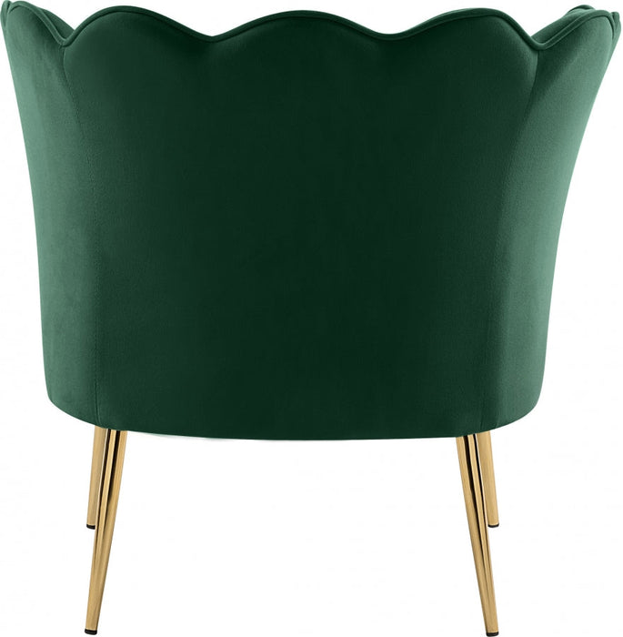 Jester Green Velvet Accent Chair - 516Green - Vega Furniture