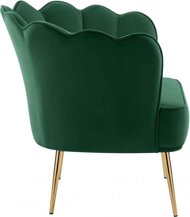 Jester Green Velvet Accent Chair - 516Green - Vega Furniture