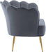 Jester Grey Velvet Accent Chair - 516Grey - Vega Furniture