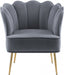 Jester Grey Velvet Accent Chair - 516Grey - Vega Furniture