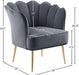 Jester Grey Velvet Accent Chair - 516Grey - Vega Furniture