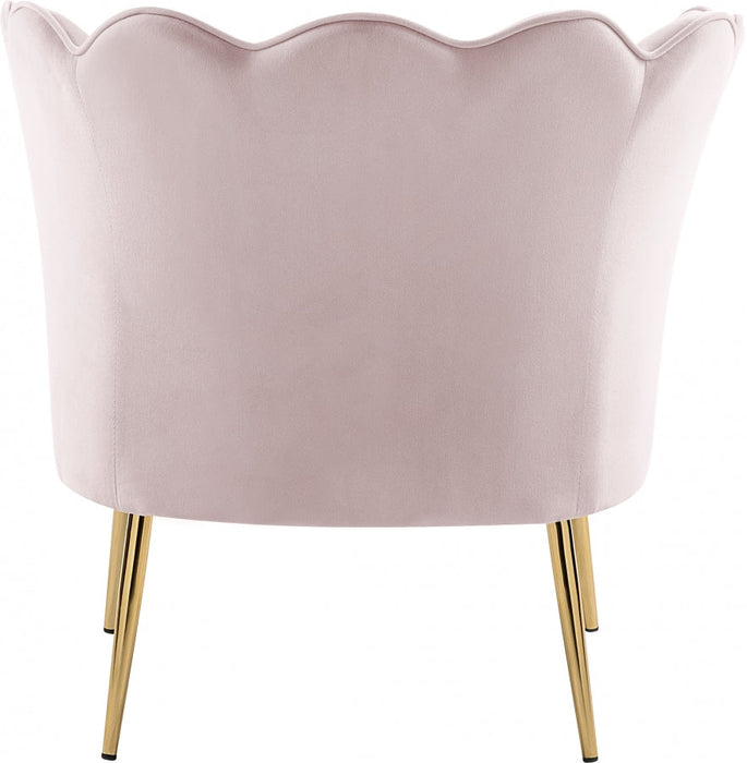 Jester Pink Velvet Accent Chair - 516Pink - Vega Furniture