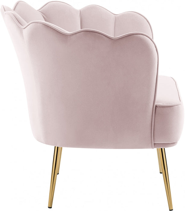 Jester Pink Velvet Accent Chair - 516Pink - Vega Furniture