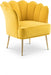 Jester Yellow Velvet Accent Chair - 516Yellow - Vega Furniture