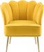 Jester Yellow Velvet Accent Chair - 516Yellow - Vega Furniture