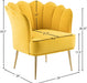 Jester Yellow Velvet Accent Chair - 516Yellow - Vega Furniture