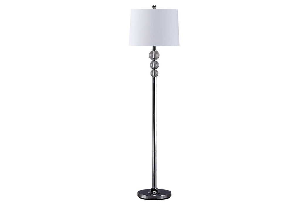 Joaquin Clear/Chrome Finish Floor Lamp - L428081 - Vega Furniture