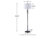 Joaquin Clear/Chrome Finish Floor Lamp - L428081 - Vega Furniture