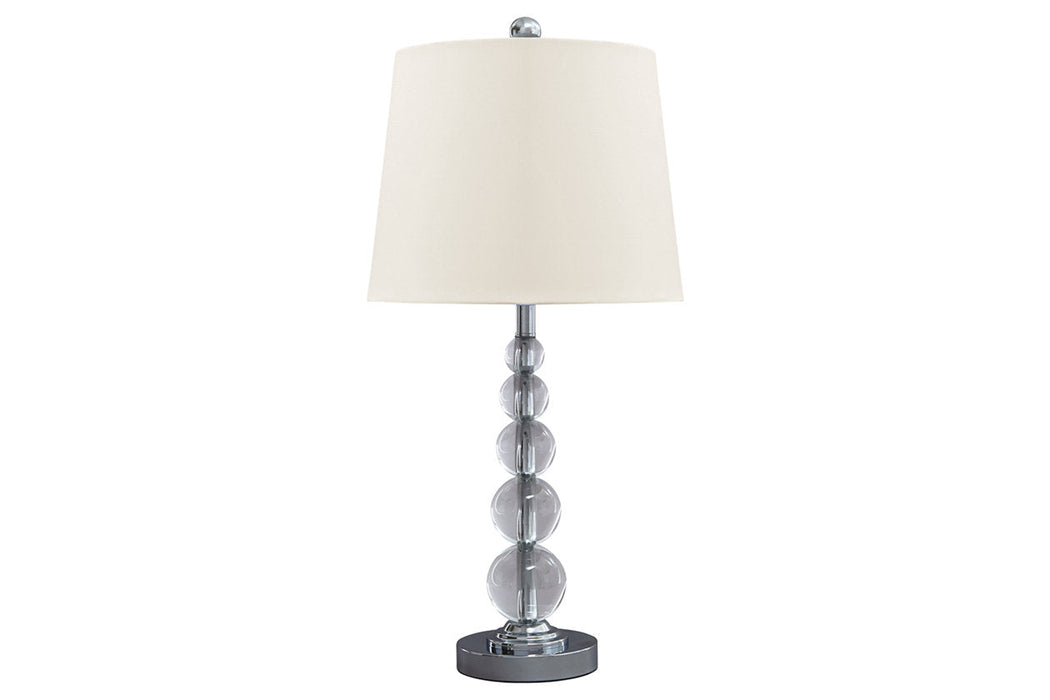 Joaquin Clear/Silver Finish Table Lamp, Set of 2 - L428084 - Vega Furniture