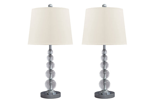 Joaquin Clear/Silver Finish Table Lamp, Set of 2 - L428084 - Vega Furniture