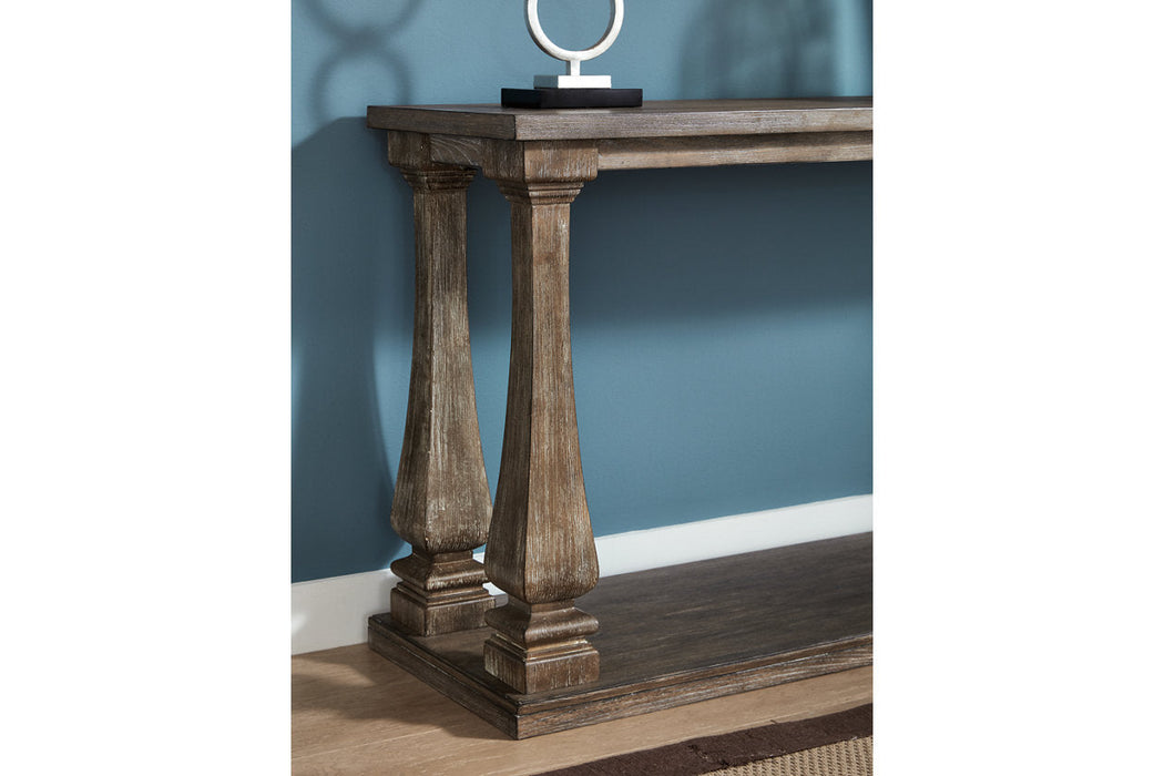 Johnelle Gray Sofa Table - T776-4 - Vega Furniture