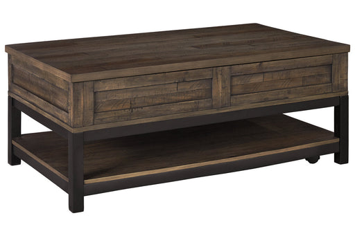 Johurst Grayish Brown Coffee Table with Lift Top - T444-9 - Vega Furniture