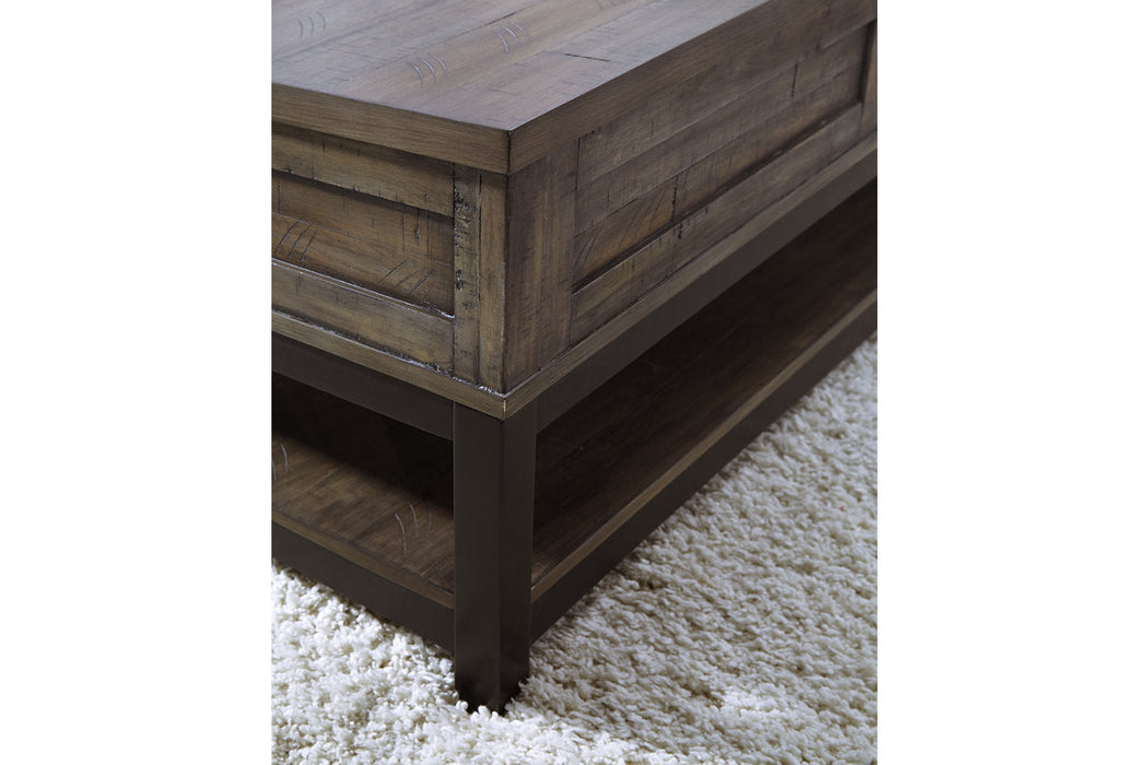 Johurst Grayish Brown Coffee Table with Lift Top - T444-9 - Vega Furniture