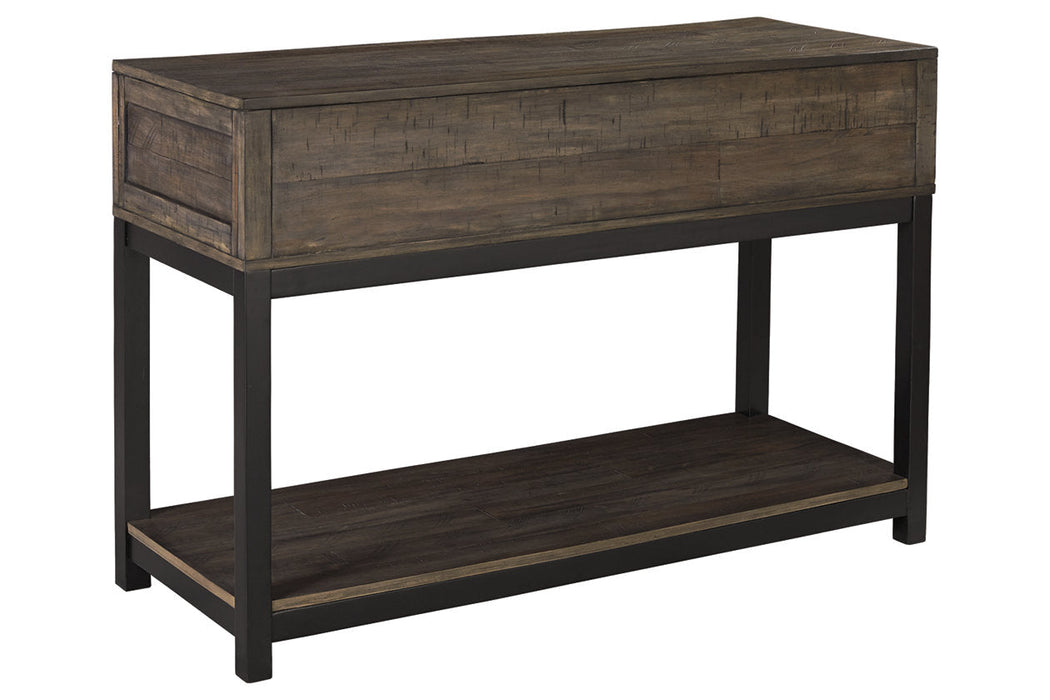 Johurst Grayish Brown Sofa/Console Table - T444-4 - Vega Furniture