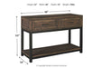 Johurst Grayish Brown Sofa/Console Table - T444-4 - Vega Furniture