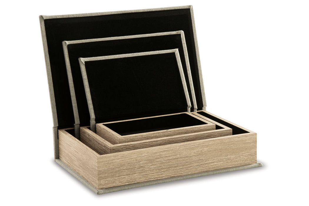 Jolina Linen Box, Set of 3 - A2000486 - Vega Furniture