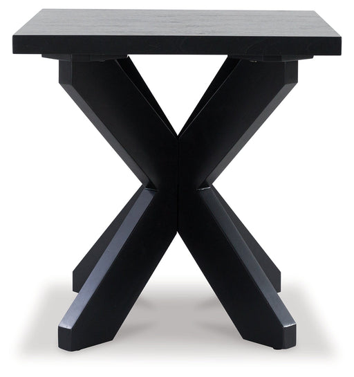 JOSHYARD Black End Table - T461-2 - Vega Furniture