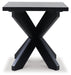 JOSHYARD Black End Table - T461-2 - Vega Furniture