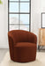 Joyce Burnt Orange Sloped Arms Swivel Chair - 905631 - Vega Furniture