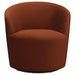 Joyce Burnt Orange Sloped Arms Swivel Chair - 905631 - Vega Furniture