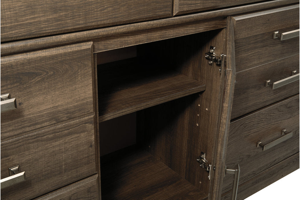 Juararo Dark Brown Dresser - B251-31 - Vega Furniture