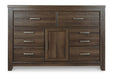 Juararo Dark Brown Dresser - B251-31 - Vega Furniture