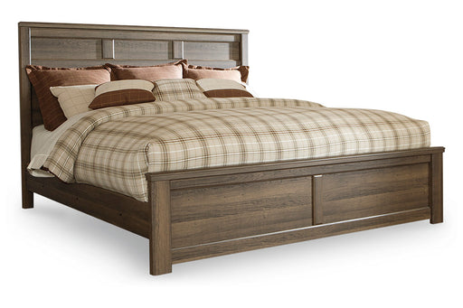 Juararo Dark Brown King Panel Bed - SET | B251-56 | B251-58 | B251-99 - Vega Furniture