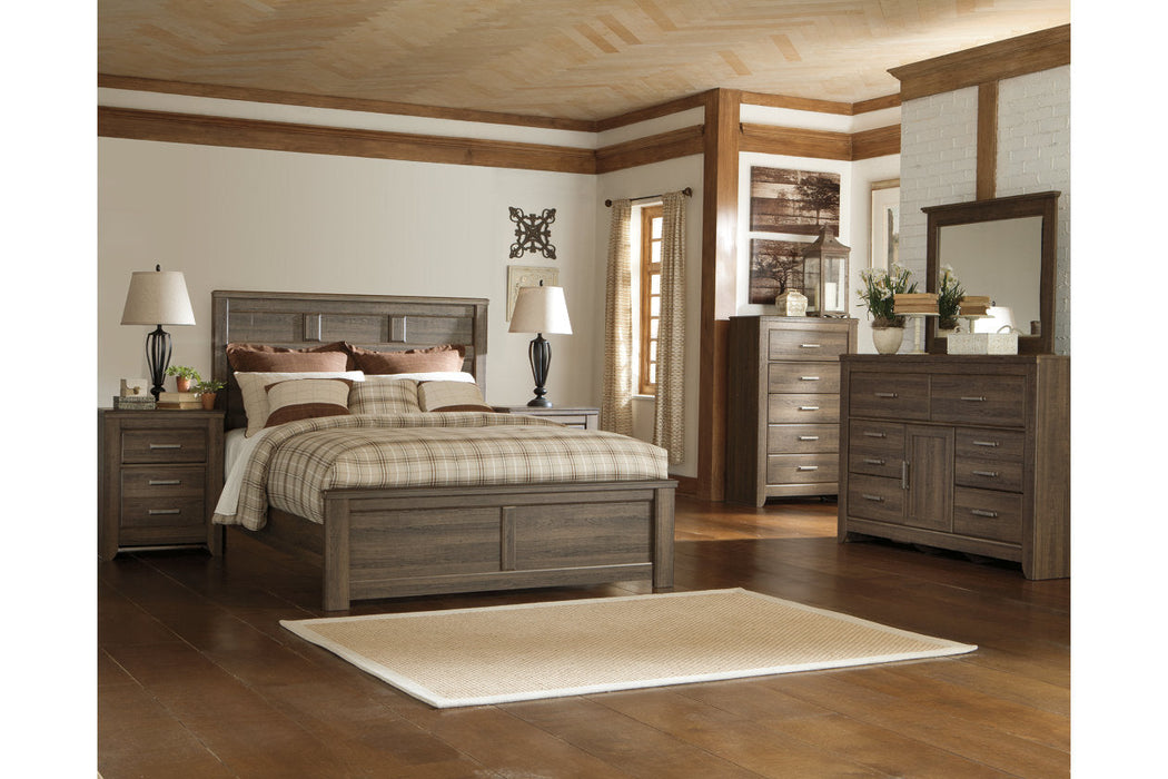 Juararo Dark Brown Queen Panel Bed - SET | B251-54 | B251-57 | B251-98 - Vega Furniture