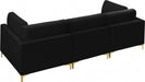 Julia Black Velvet Modular 108" Sofa - 605Black-S108 - Vega Furniture