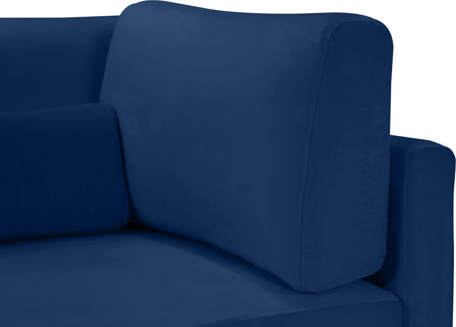 Julia Blue Velvet Modular 142" Sofa - 605Navy-S142 - Vega Furniture