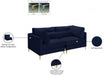 Julia Blue Velvet Modular 75" Sofa - 605Navy-S75 - Vega Furniture