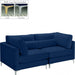 Julia Blue Velvet Modular 75" Sofa - 605Navy-S75 - Vega Furniture