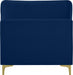 Julia Blue Velvet Modular Armless Chair - 605Navy-Armless - Vega Furniture