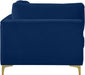 Julia Blue Velvet Modular Corner Chair - 605Navy-Corner - Vega Furniture