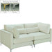 Julia Cream Velvet Modular 75" Loveseat - 605Cream-S75 - Vega Furniture