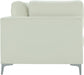 Julia Cream Velvet Modular 75" Loveseat - 605Cream-S75 - Vega Furniture
