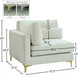 Julia Cream Velvet Modular Corner Chair - 605Cream-Corner - Vega Furniture