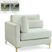 Julia Cream Velvet Modular Corner Chair - 605Cream-Corner - Vega Furniture