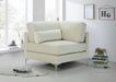 Julia Cream Velvet Modular Corner Chair - 605Cream-Corner - Vega Furniture