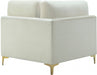 Julia Cream Velvet Modular Corner Chair - 605Cream-Corner - Vega Furniture