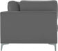 Julia Grey Velvet Modular 75" Sofa - 605Grey-S75 - Vega Furniture