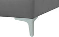 Julia Grey Velvet Modular Armless Chair - 605Grey-Armless - Vega Furniture