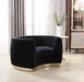 Julian Black Velvet Chair - 620Black-C - Vega Furniture