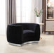 Julian Black Velvet Chair - 621Black-C - Vega Furniture