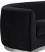 Julian Black Velvet Loveseat - 621Black-L - Vega Furniture