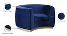 Julian Blue Velvet Chair - 620Navy-C - Vega Furniture