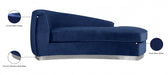 Julian Blue Velvet Chaise Lounge - 621Navy-Chaise - Vega Furniture